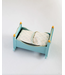 Maileg Baby Mouse Cradle - Blue