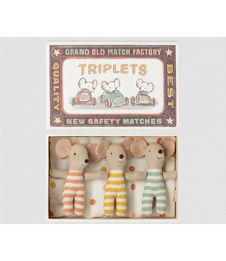Maileg Baby Triplets in a Box