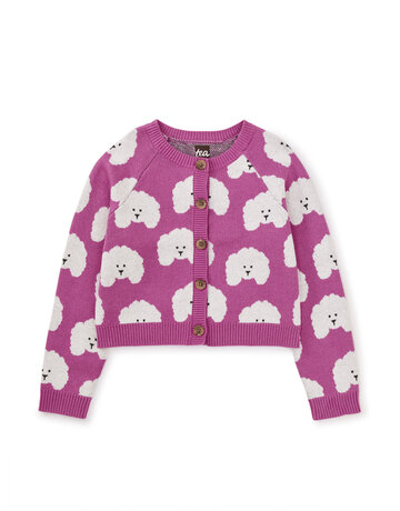 Tea Collection Iconic Cardigan - Poodle Party