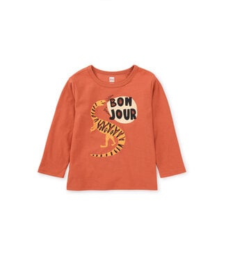 Tea Collection Bonjour Dino Baby Graphic Tee