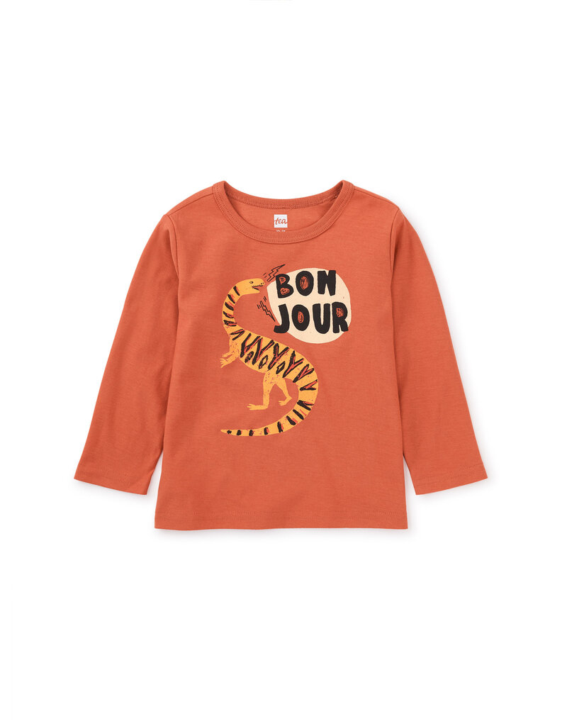 Tea Collection Bonjour Dino Baby Graphic Tee