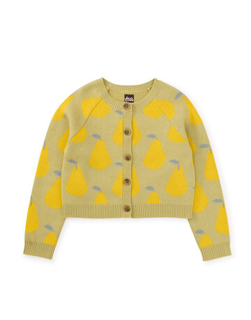 Tea Collection Iconic Cardigan - Butter Pears