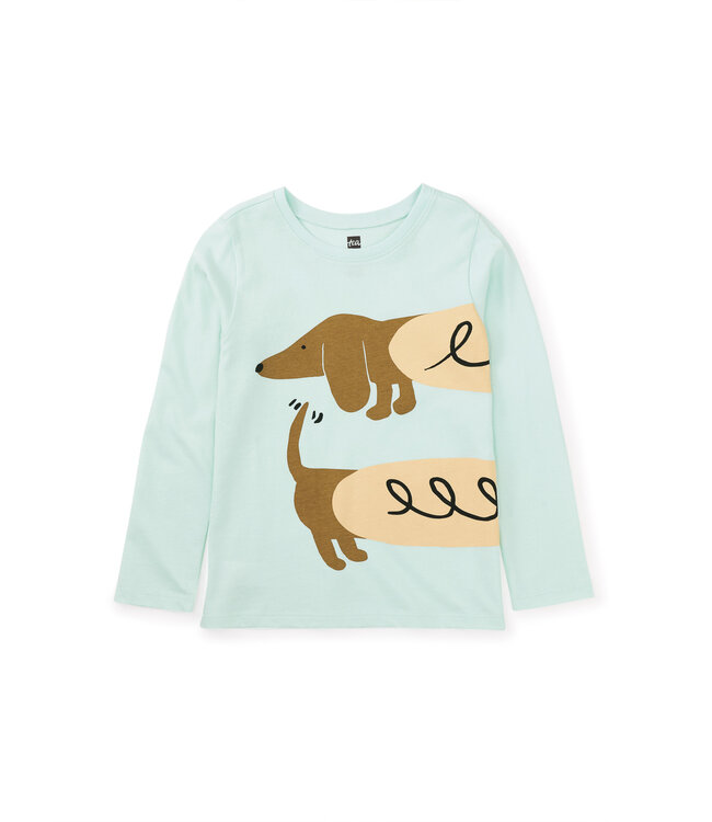 Tea Collection Puppy Baguette Graphic Tee