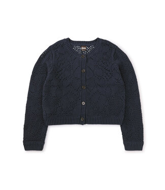 Tea Collection Baby Knit Lace Cardigan