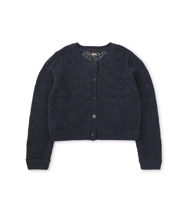 Tea Collection Knit Lace Cardigan