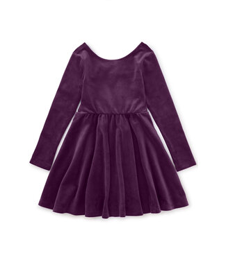 Tea Collection Velour Ballet Dress - Cosmic Berry