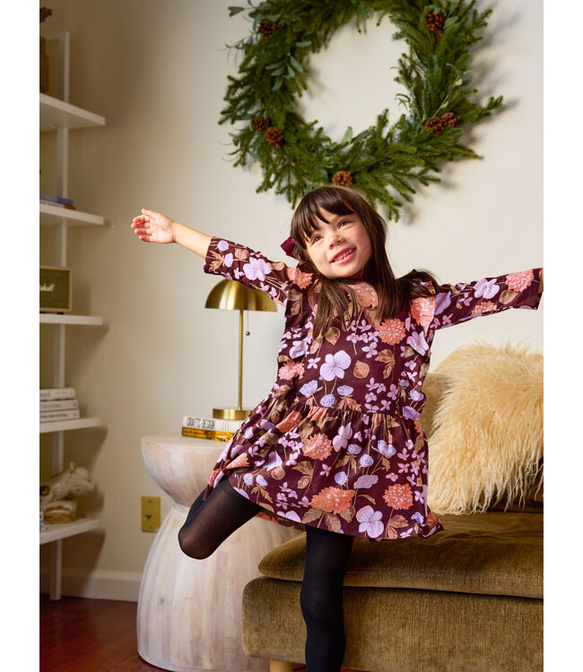 Tea Collection Ruffle Sleeve Dress - Fleurs de France