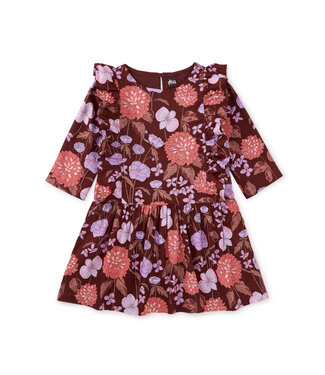 Tea Collection Ruffle Sleeve Baby Dress - Fleurs de France