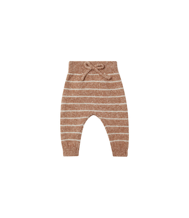Quincy Mae Knit Pant - Cinnamon Stripe