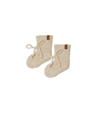 Quincy Mae Knit Booties - Sand