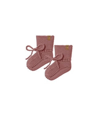 Quincy Mae Knit Booties - Fig