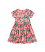 Tea Collection Wrap Neck Baby Dress - Flamingo Sketch