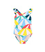 Tea Collection Ruffle One-Piece Swimsuit - Beach Umbrellas