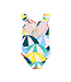 Tea Collection Ruffle One-Piece Swimsuit - Beach Umbrellas