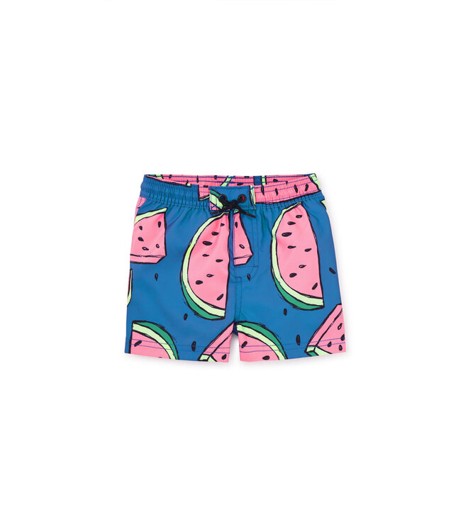 Tea Collection Mid-Length Swim Baby Trunks - Watermelons