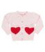 Pink Chicken Pocket Sweater - Red Hearts