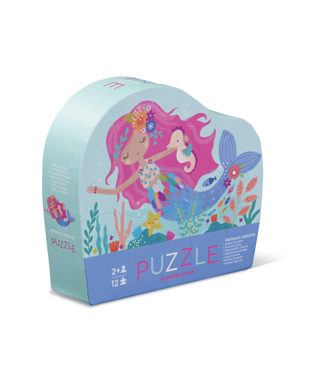 Crocodile Creek Mini Puzzle 12pc  - Mermaid Dreams