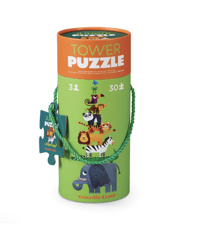 Crocodile Creek Tower Puzzle - Jungle