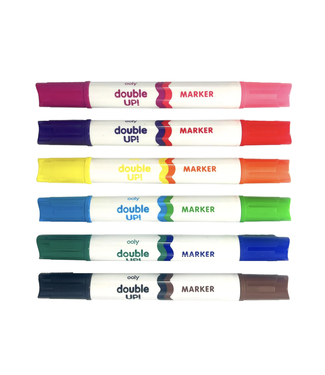 Ooly Double Up! Double Ended Markers Set of 6