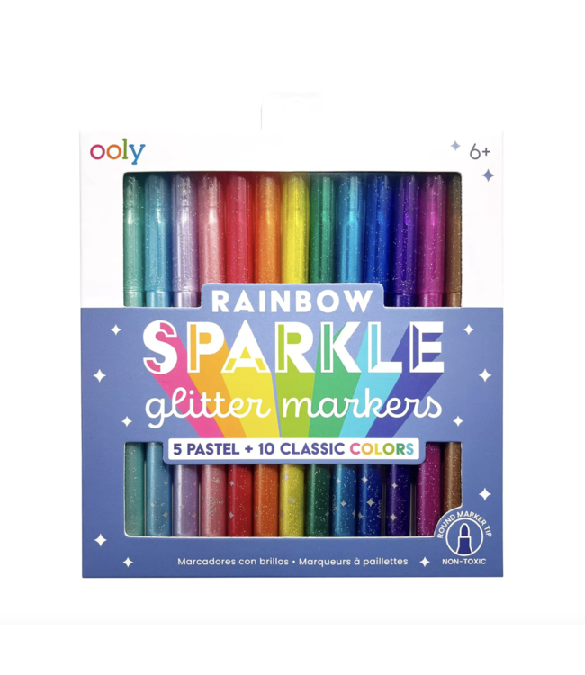 Ooly Rainbow Sparkle Glitter Markers