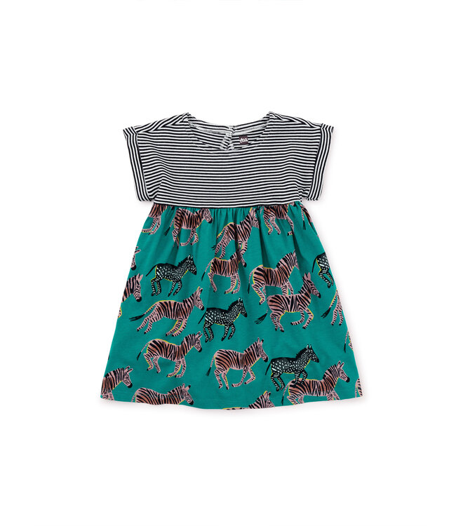 Tea Collection Baby Empire Dress - A Dazzle of Zebras