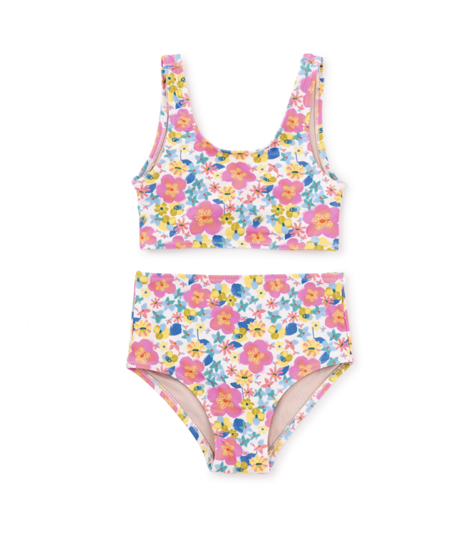 Tea Collection Two-Piece Swimsuit Set - Tropical Hibiscus Floral