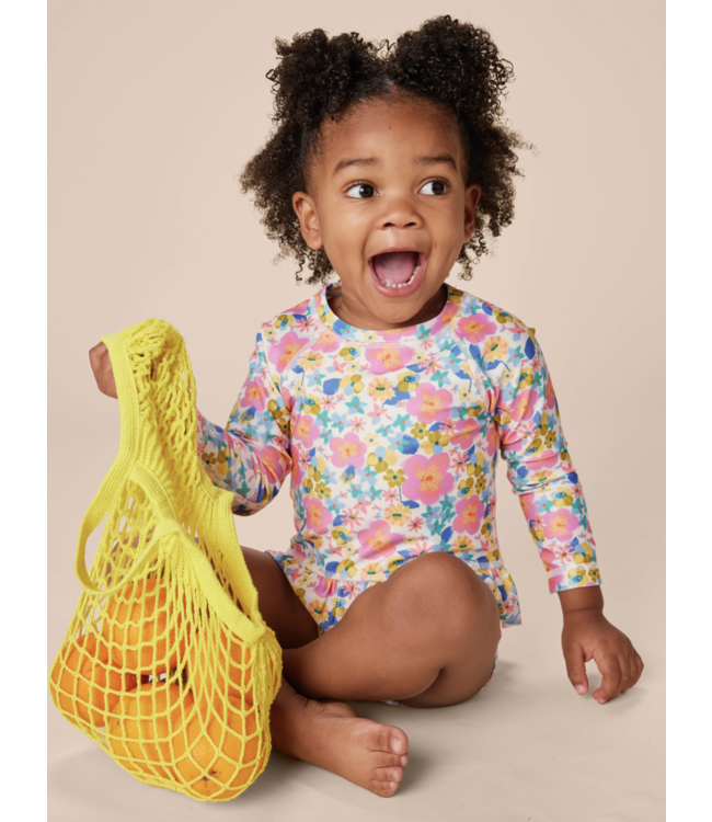 Tea Collection Rash Guard Baby Swim Set - Tropical Hibiscus Floral