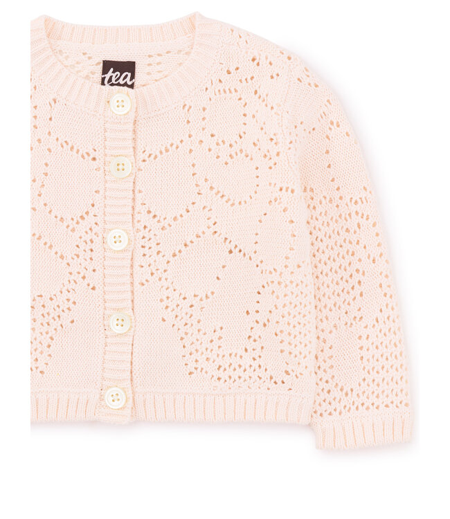 Tea Collection Baby Knit Lace Cardigan - Rosita