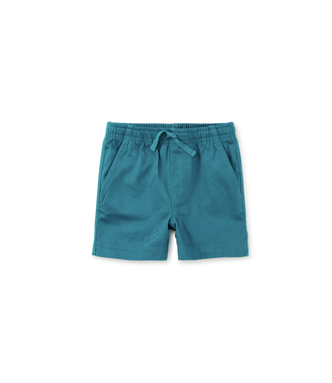 Tea Collection Twill Sport Baby Shorts - Enamel Blue