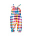 Tea Collection Tie Shoulder Baby Romper - Malindi Plaid