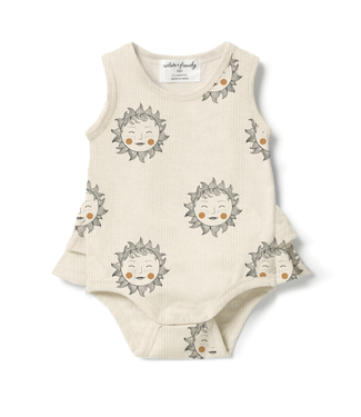 Wilson & Frenchy Shine On Me Organic Ruffle Bodysuit