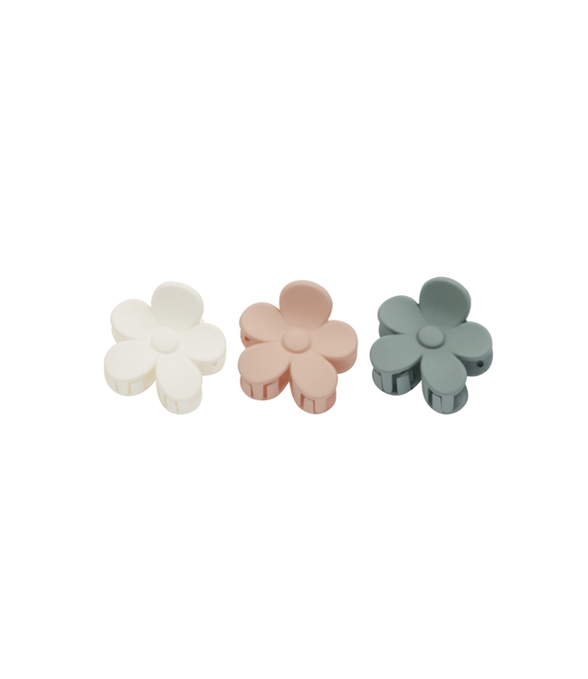 Rylee & Cru Flower Clip Set - Aqua, Ivory, Blush