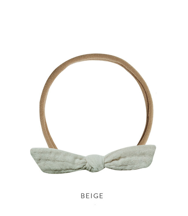 Rylee & Cru Little Knot Headband - Seafoam & Beige