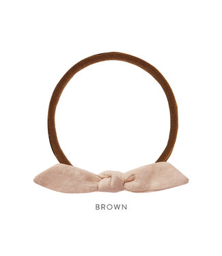 Rylee & Cru Little Knot Headband - Blush & Brown