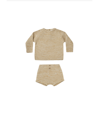 Quincy Mae Summer Knit Set - Heathered Honey