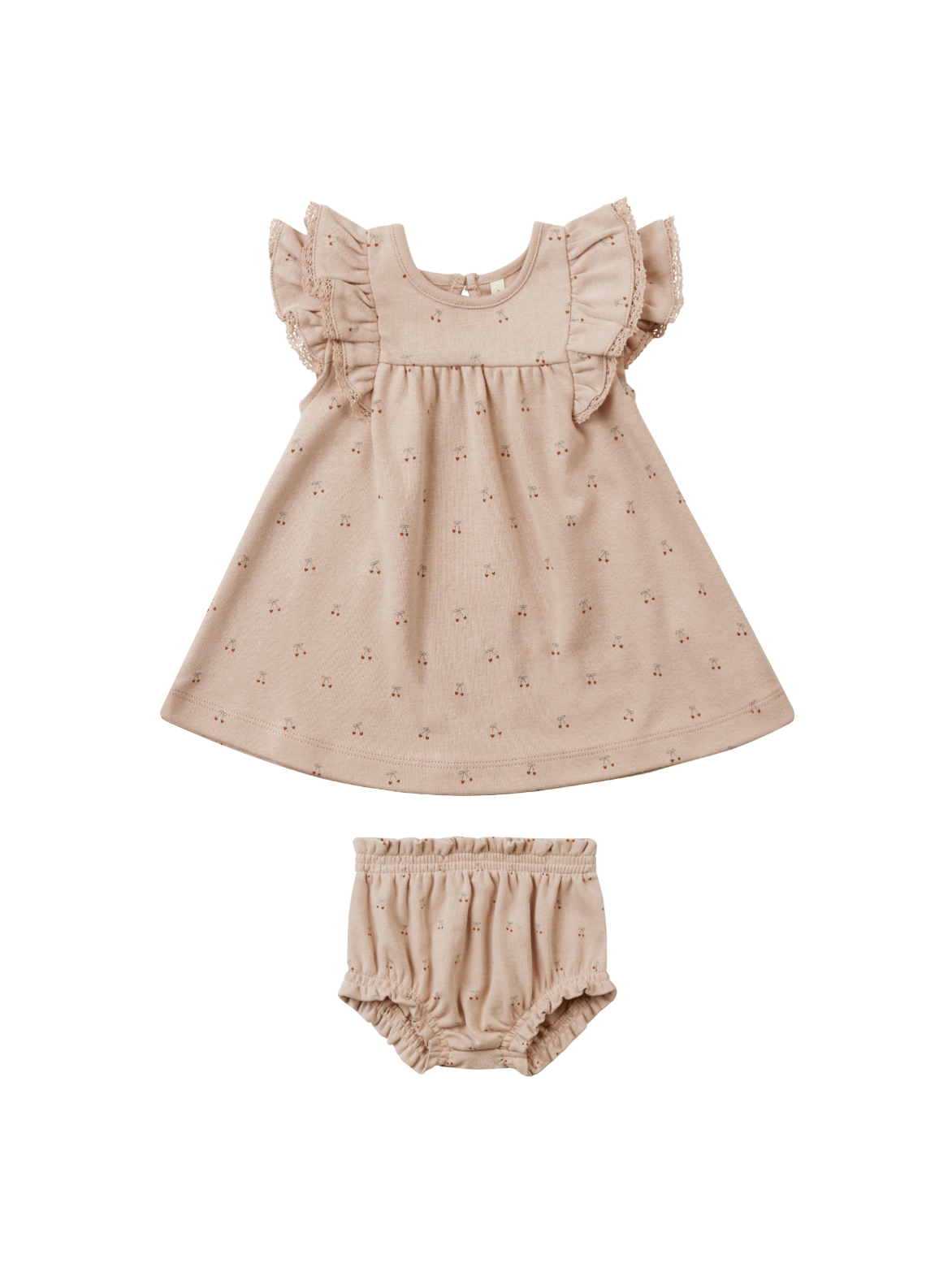 Quincy Mae Flutter Dress Cherries Fiddlesticks