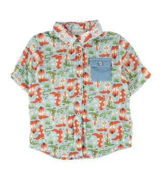 Miki Miette Jerry Button Up Baby - Howdy