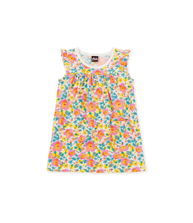 Tea Collection Mighty Mini Baby Dress - Tropical Hibiscus Floral