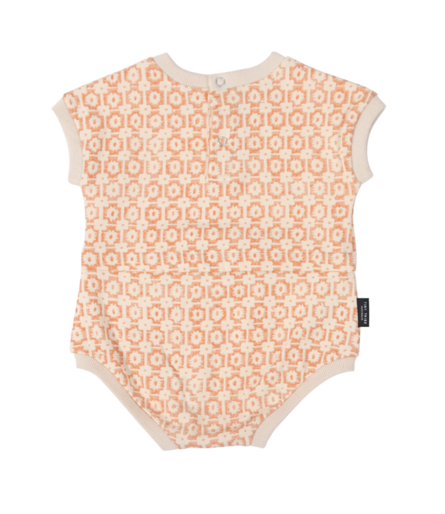 Tiny Tribe Retro Relaxed Bodysuit - Coral