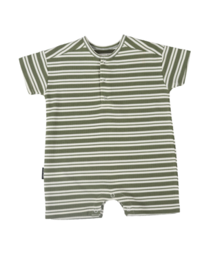 Tiny Tribe Forest Stripe Waffle Relaxed Romper