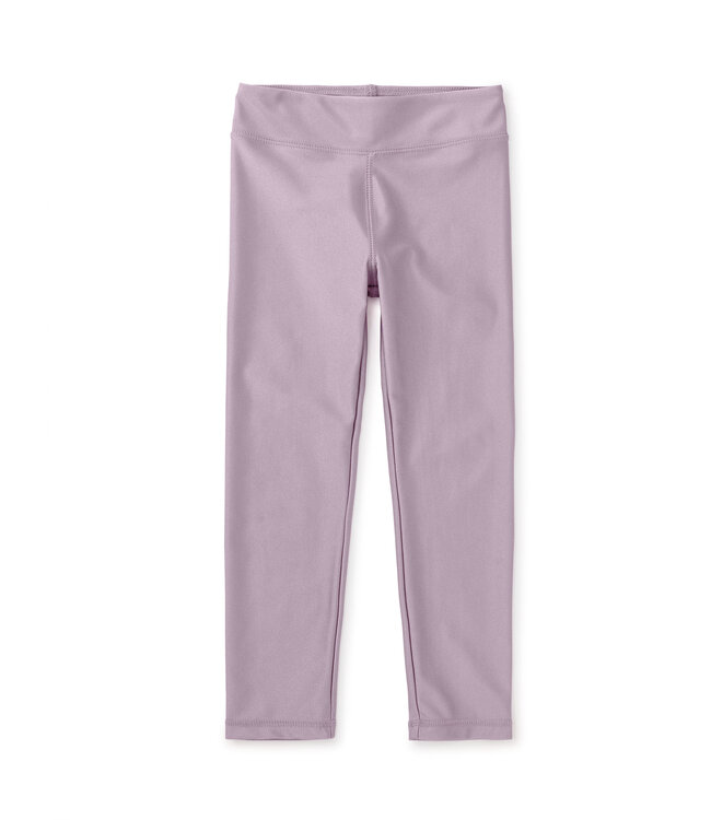 Tea Collection Shiny Metallic Leggings - Mauve Mist