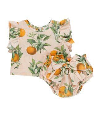 Pink Chicken Abigail 2-Piece Set - Pink Botanicals Oranges