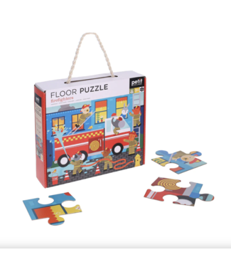 Petit Collage Floor Puzzle - Firefighters
