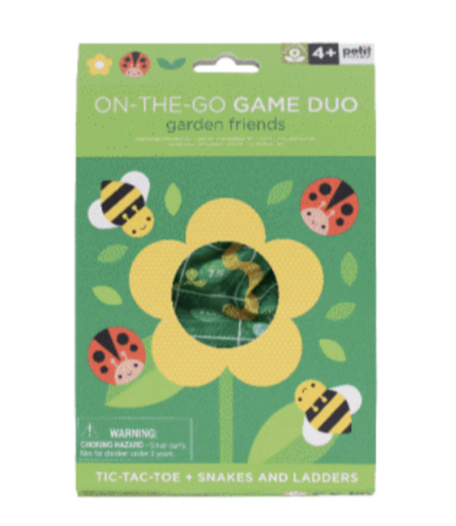 Petit Collage On-The-Go Game Duo - Garden Friends