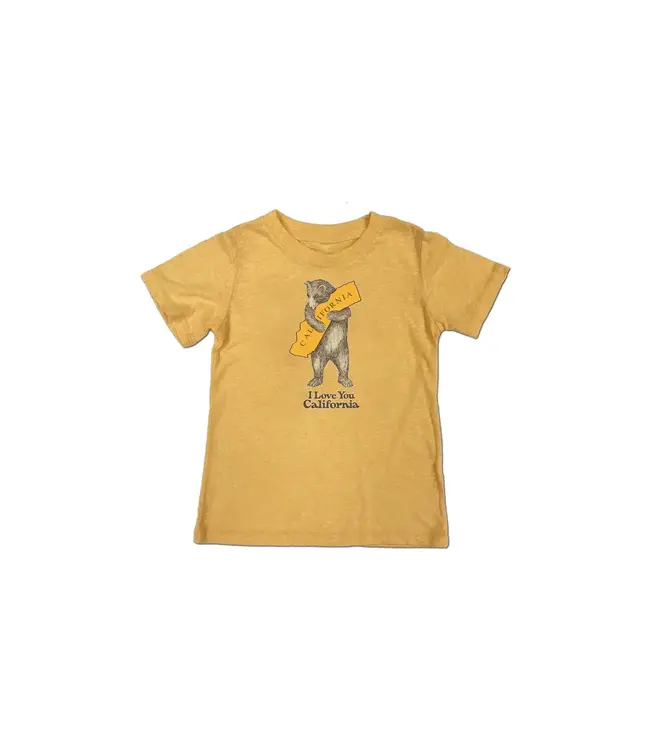 SF Mercantile CA Bear Hug Kids Tee - Gold