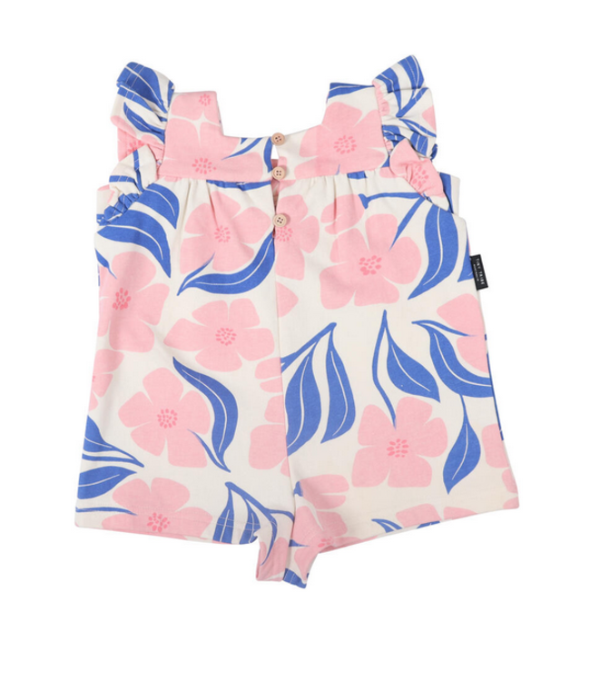 Tiny Tribe Bloom Ruffle Playsuit - Lemonade