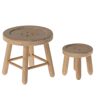 Maileg Table & Stool Set, Mouse