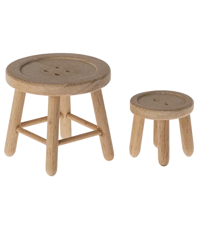 Maileg Table & Stool Set, Mouse