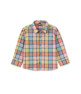 Tea Collection Plaid Button Up Shirt - Van Lake Plaid