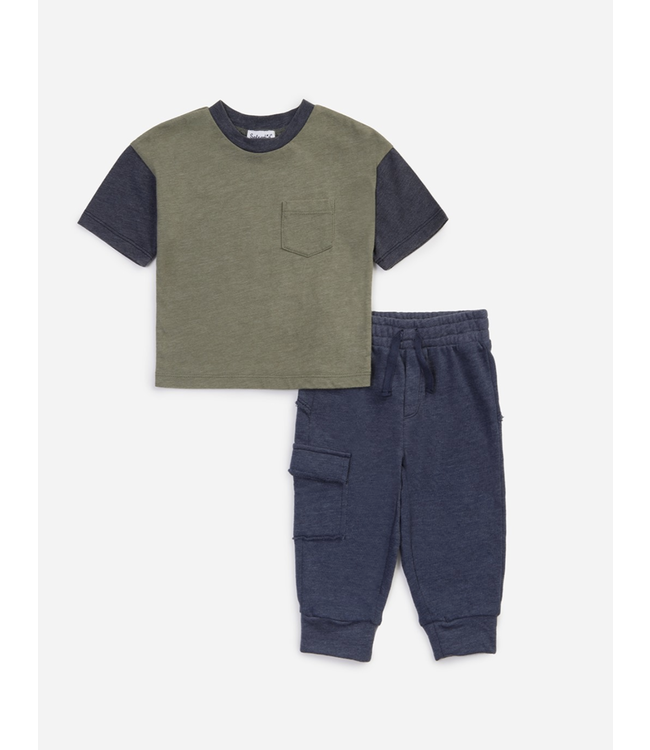 Splendid ColorBlock Tee Baby Set